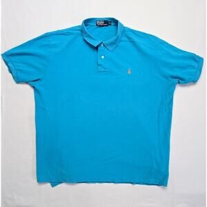 Polo Ralph Lauren Classic Polo Shirt Blue Short Sleeve XXL
